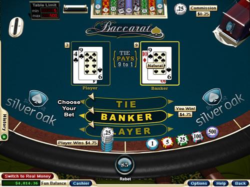Baccarat Bet on the Banker Wins