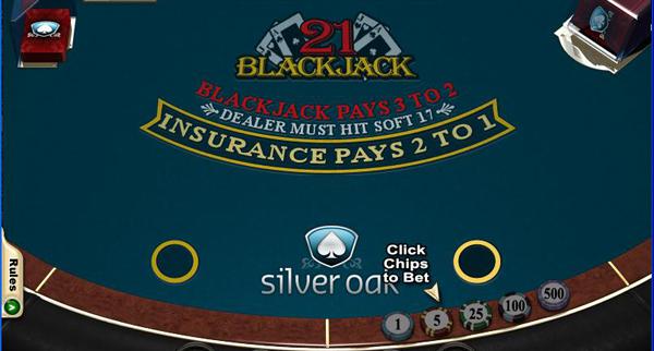 Silveroak Casino Blackjack