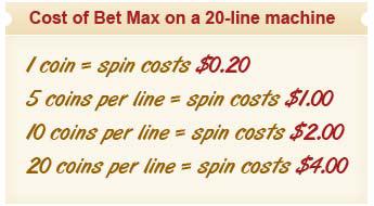 Penny Payouts for 20-lne Machine